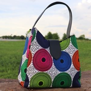 Multicolored African Print Bag (ABI ESO)